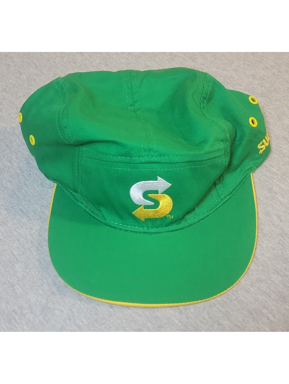 Subway Green & Yellow Promotional Adjustable Hat Cap One Size Fits All